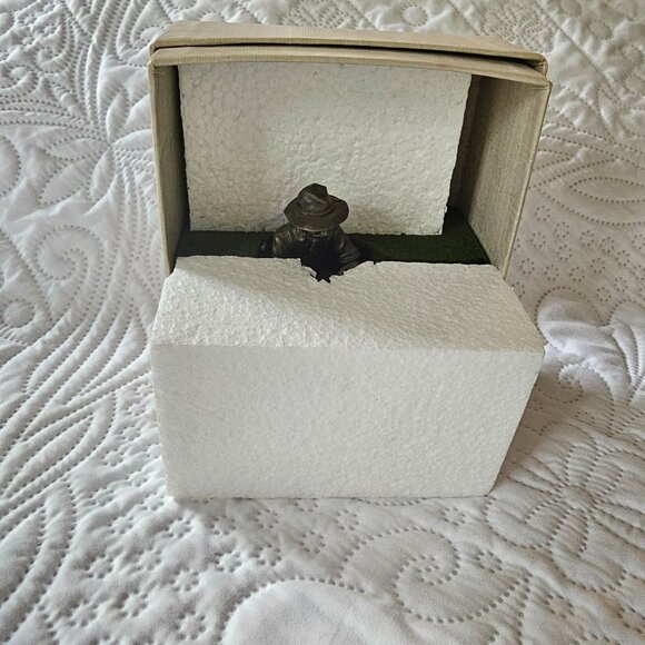 The Franklin Mint The Prospector Metal Sculpture, Pewter, 1974 With Box & COA - Picture 9 of 14